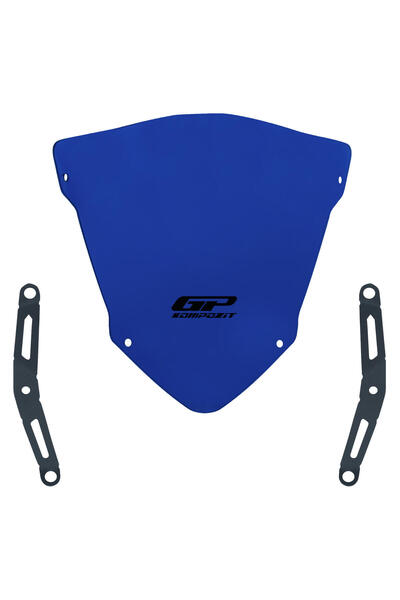 GP KOMPOZİT Yamaha MT-25 2020-2026 Uyumlu Spor Ön Cam Mavi 23 cm