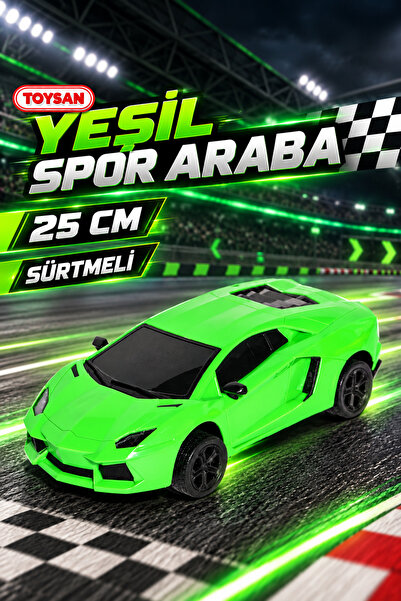 Toysan YEŞİL Sürtmeli SPOR Araba 25 cm 1 ADET