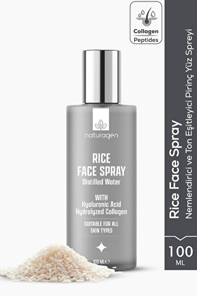 Naturagen Pirinç Özlü Yüz Spreyi 100 ml | Aydınlatıcı, Ton Eşitleyici | Hyalu...