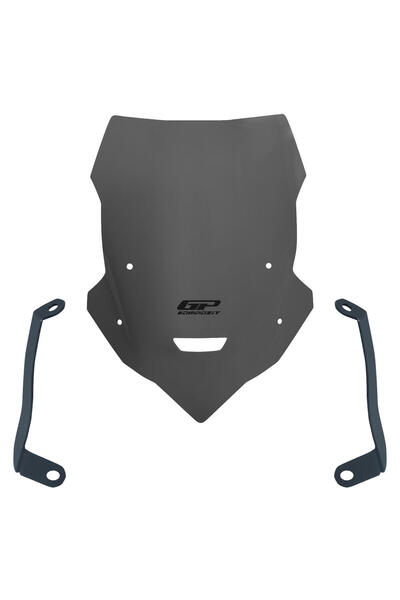 GP KOMPOZİT Yamaha MT-25 2020-2026 Uyumlu Kısa Tur Camı Gri 40 cm