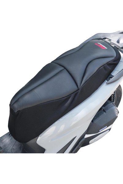 GP KOMPOZİT GP Kompozit لهوندا SH 125 2024-2025 غطاء سرج مريح للدراجة النارية مع شبكة متوافقة باللون الأسود