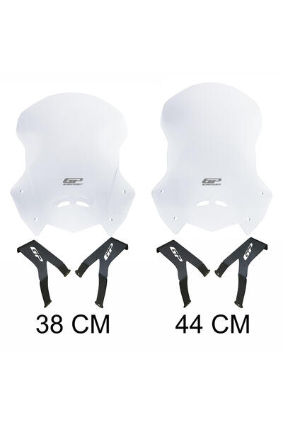 GP KOMPOZİT Honda CRF250L / CRF300L 2023-2024 Uyumlu Ön Cam Şeffaf 38 cm
