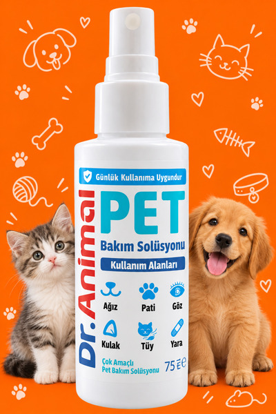 Dr. Animal Kedi ve Köpekler için Çok Amaçlı Pet Bakım Solüsyonu - Hipokloröz ...