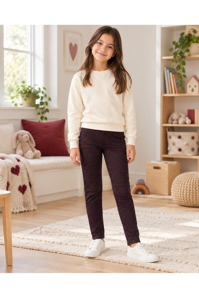 Fasıla Giyim Girl's Winter Tights 5-Piece Set 3 Ribbed 2 Jacquard Patterned and Plain Warm Tights Pack