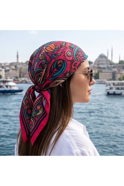 tuaipek TILSIM İLMEK Desen 55X55Cm Bandana/Fular
