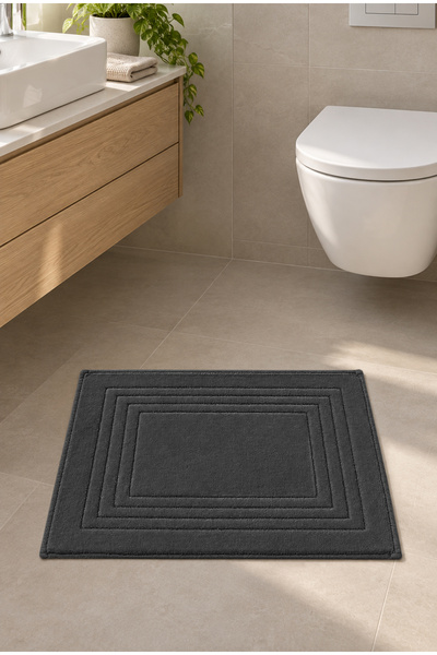 Cotton Crafty Pamuk Dokuma Banyo Paspası Vera 60x50 Cm ANTRASİT