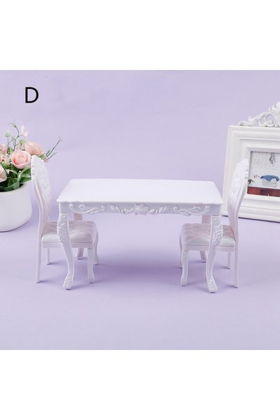 Choice D 1PC Dollhouse 1:6 Kitchen Furniture Accessories Dining Table Chair C...