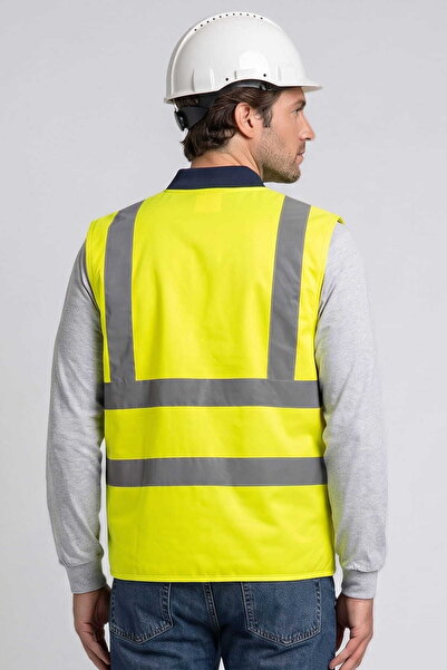 İŞMONT Work Comfort Çift Taraflı Yelek Neon Sarı