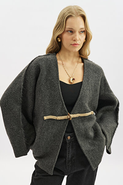 Manuka Norway Buttoned Knitwear Cardigan Anthracite