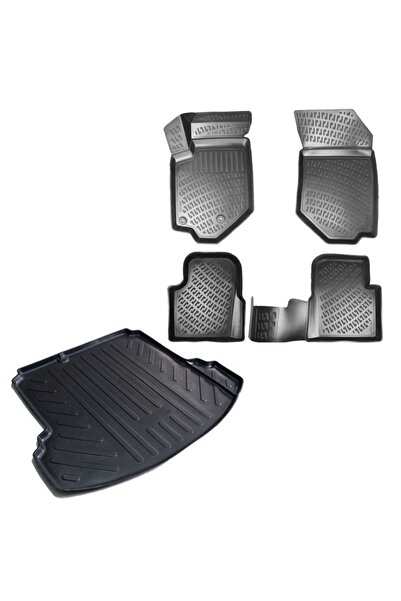 Rizline Volkswagen Golf 5 2007 Araca Özel Üretim 3D Havuzlu Paspas ve Bagaj H...