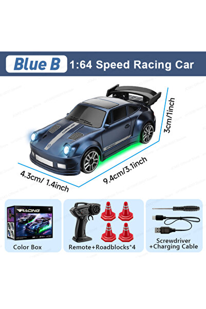 Choice Blue B JCMO 1:64 Drifting Mini Car 2.4G High Speed Drift RC Car 4WD Re...