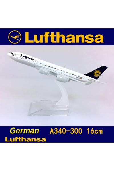 Choice A340 16CM A340 Lufthansa Plane Model Alloy Aircraft Models with Wheels...