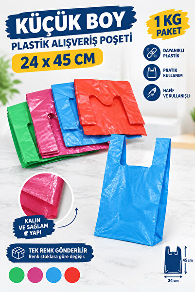YOK YOK AMBALAJ Kırmızı Küçük Boy Poşet 1 kg