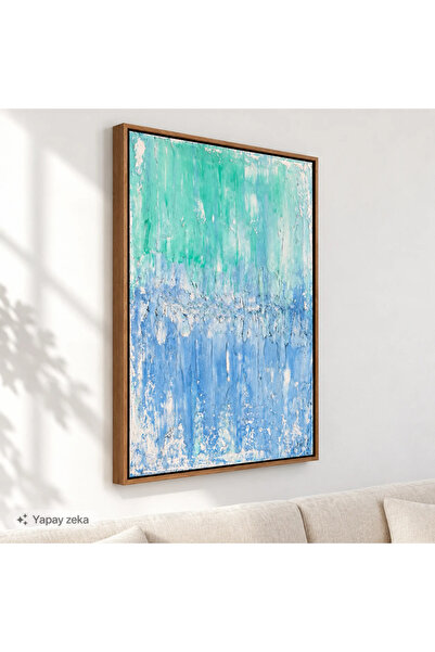 50x70cm Masif Meşe Floating Kanvas Çerçevesi | El Yapımı Ahşap Tuval Çerçevesi | Premium Galeri Tipi