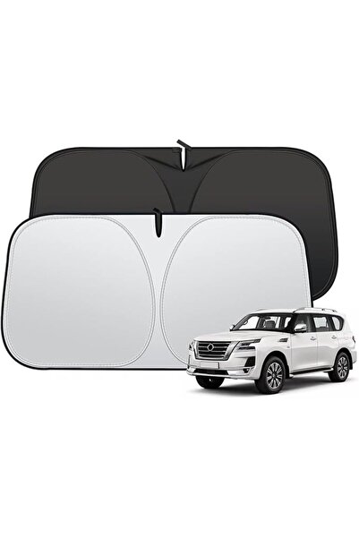 Generic Foldable Car Windshield Sun Shade Compatible with N-issan Patrol Y62 ...