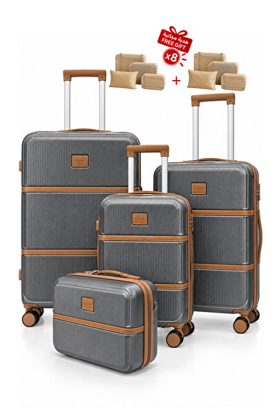 Flieger Luggage Flieger 4-Piece Set of Abs Luggage Bags, Sturdy and Durable, ...
