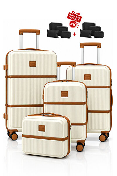 Flieger Luggage Flieger 4-Piece Set of Abs Luggage Bags, Sturdy and Durable, ...