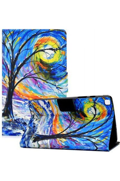 OEM Δερμάτινη Θήκη Flip Πολύχρωμη για Samsung Galaxy Tab A7 Lite T220 T225