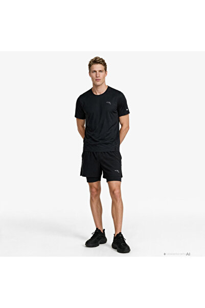 Anta Fashion Road Run Erkek Siyah Şort