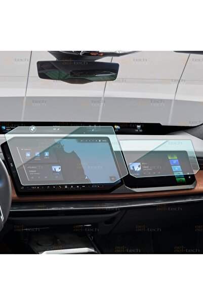 ael-tech Bmw I7 Compatible Multimedia and Right Passenger Screen 9H Nano Scre...