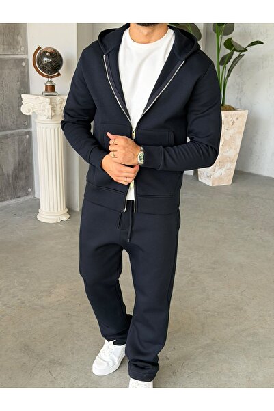 FO4RBS Dubble Face Tracksuit Set m Navy Blue