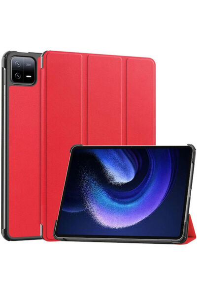 OEM Ανθεκτική Κόκκινη Θήκη Flip για Xiaomi Pad 6 / 6 Pro