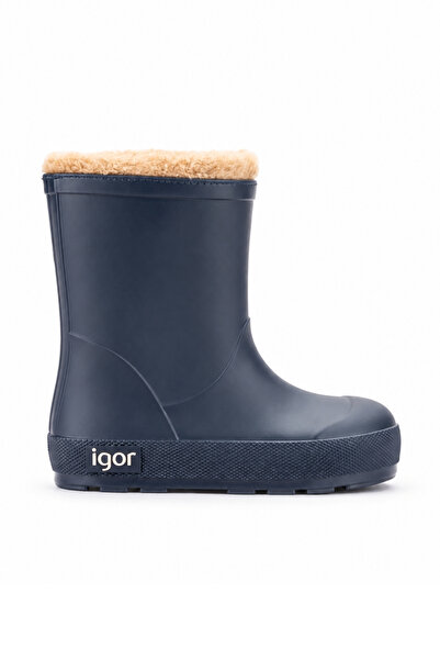 IGOR Yogi Borreguito Çocuk Kürklü Yağmur Çizmesi - Lacivert W10306-003