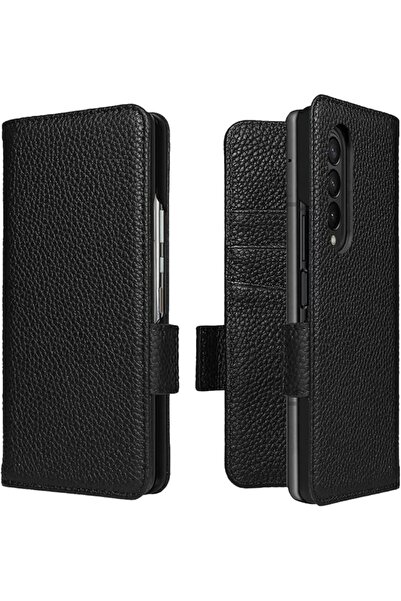 GENERAL cover for Samsung Galaxy Z Fold 4 5G Wallet Case Genuine Leather Magn...