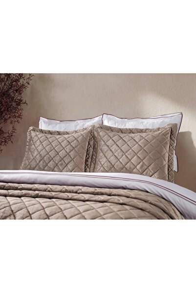 Doqu Home Luxury Yatak Örtüsü Imperial Çift Kişilik - Cappucino