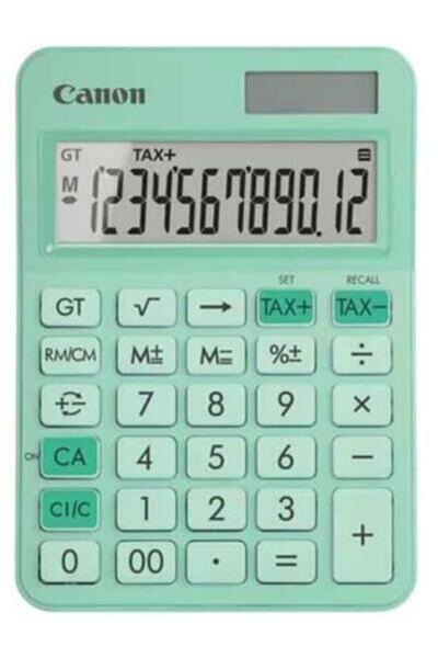 Canon Calculator de birou, LS-125KB GR, Verde, LCD cu 12 cifre, iluminare de ...