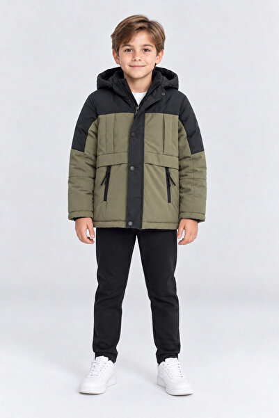 AHENGİM Boy's Hooded Winter Coat with Soft Lining and Water Repellent Feature...