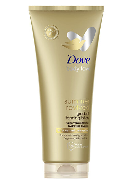 Dove Self-Tanning Lotion Light to Medium, 1 Gradual Tanning Lotion for Sun-Ki...