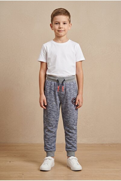OEM Pantaloni sport pentru baieti cu snur in talie si mansete elastice, croia...