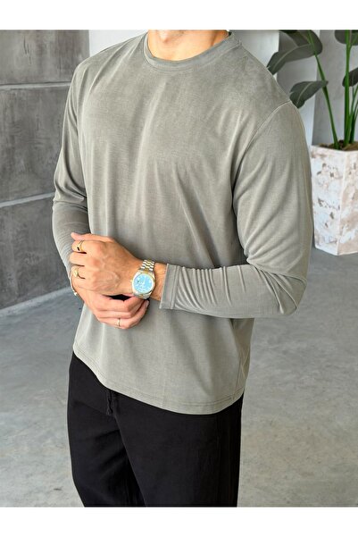 FO4RBS Washable Modal Fabric Basic Sweat m Khaki