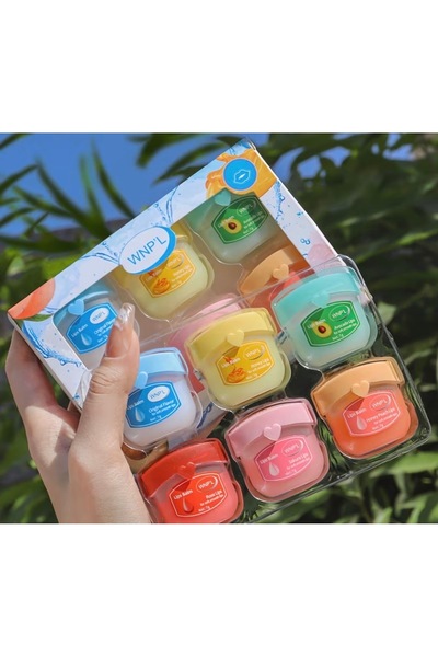 WNP’L 6’lı Dudak Bakım Balmı Seti – Mini Kavanoz Lip Balm Hediyelik Set