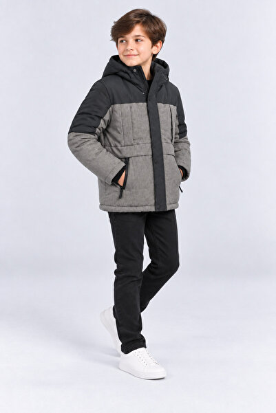 AHENGİM Boy's Hooded Winter Coat with Soft Lining and Water Repellent Feature...
