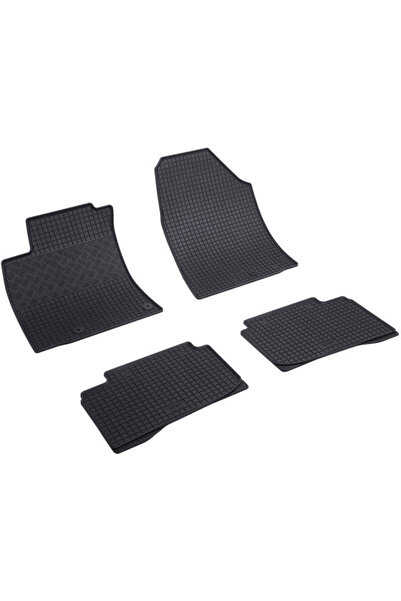 Rigum Rubber mats for Hyundai Ioniq from 2017, black, set of 4 pieces