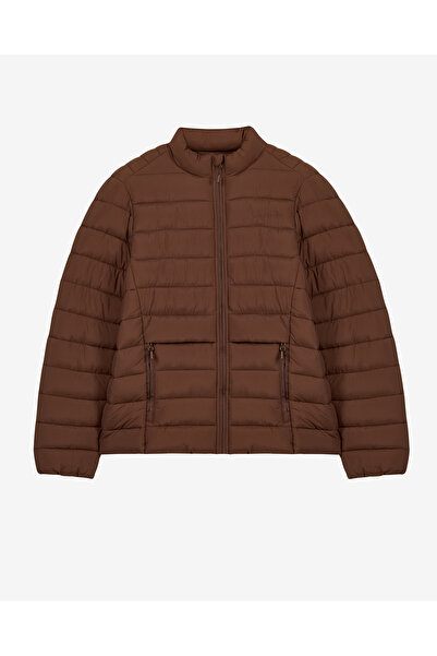 SKECHERS M Essential Outerwear Padded Jacket Erkek Kahverengi S2620195-2070