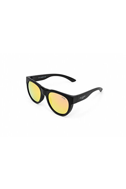 Lee Cooper Men Polarized Sunglasses Mat Black Mirror Lens - LCM10740C1