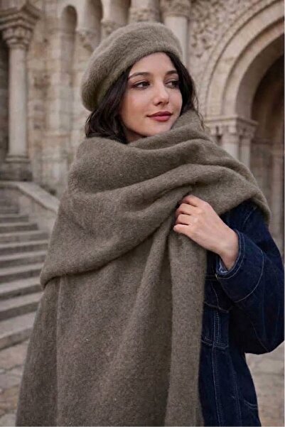 ALDAIYR Premium Soft Boucle Scarf French Painter Beret Συνδυασμός 2 τεμαχίων