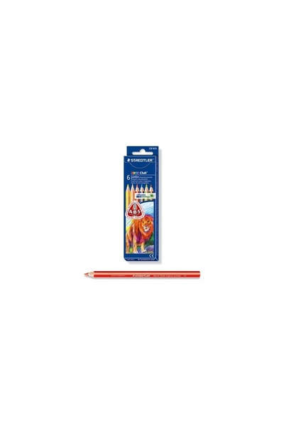 Staedtler Set 6 creioane colorate jumbo triunghiulare,