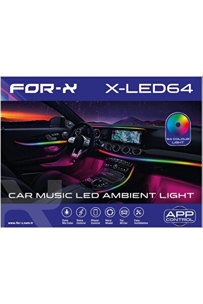 For-X FOR -X XLED64 COLOURS AMBİYANNS CAR MUSIC