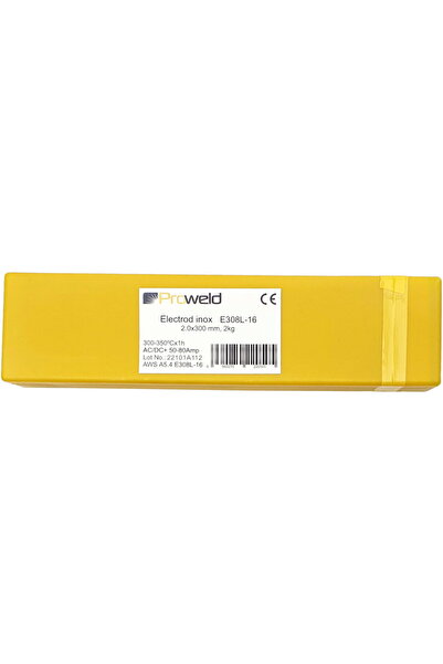 Proweld E308L-16 electrod inox, 2.0x300mm, tub 2kg