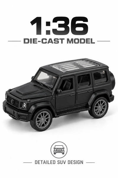 Toy Factory 1:36 Die-Cast SUV Toy Car for Kids – Metal Body Model Vehicle wit...