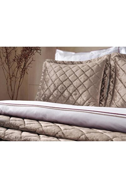Doqu Home Luxury Yatak Örtüsü Imperial Çift Kişilik - Cappucino