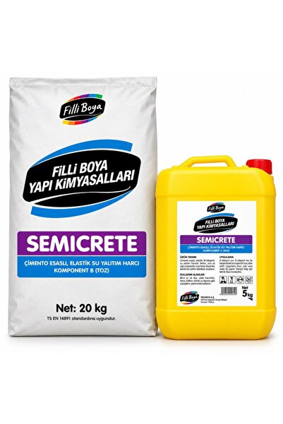 Filli Boya Semicrete Su Yalıtım 20 Kg Toz+5 Kg Sıvı