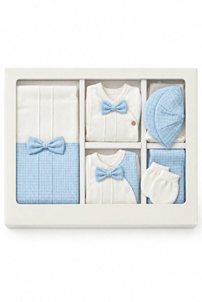 Pina Kids Baby Boy Bow Tie Self-Textured Fabric Newborn Hospital Release 10 P...