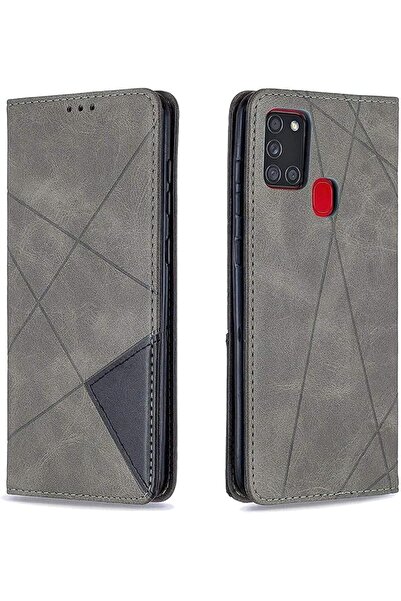 Aookay Case for Samsung Galaxy A21S for Women Men, Flip Cover Leather Magneti...