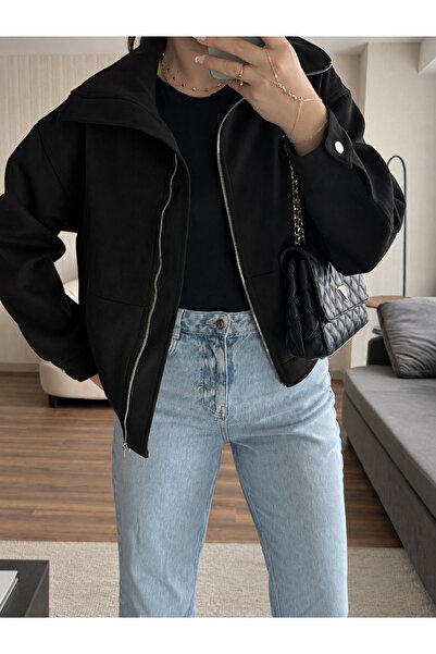Ekim Store Wildlederjacke mit Reißverschluss und Taschen