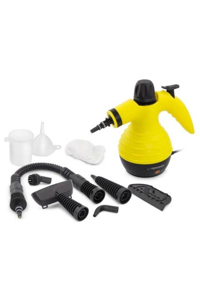ESPERANZA Aparat de curățat cu aburi STORM, 1050 W, rezervor de 350 ml, max. Presiune de 3 bari, debit de abur de 25-40 g/min, Galben